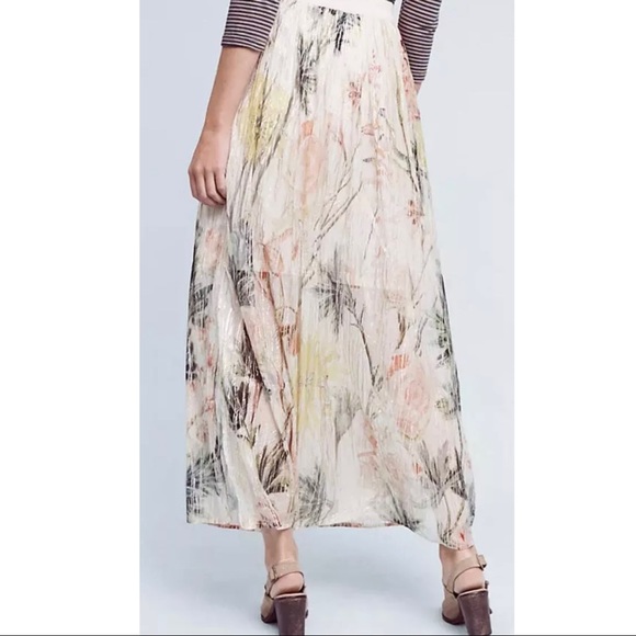 Anthropologie Daybreak Maxi Skirt By Bl-nk London Shimmer Sz L NWT Last One - Picture 5 of 5